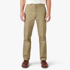 Dickies Khaki Chinos Classic Straight-Leg Pants